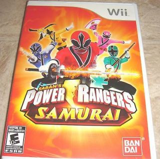 Power Rangers Samurai for Nintendo Wii Brand New, Factory Sealed