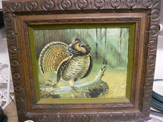 Vintage HOMCO Home Interiors Ruffed Grouse Ruane Manning Picture