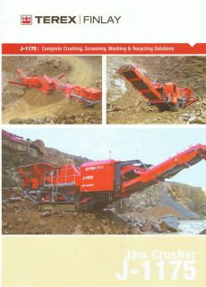 Terex J 1175 Jaw Crusher Construction brochure 2005s