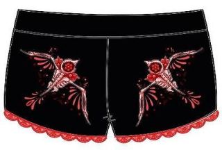 Too Fast Lace Hot Shorts Andorhina Bird Skeleton Roller Derby Mini