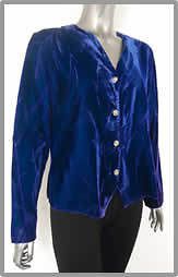 NEW LADIES VELOUR VELVET PATTERN JACKET 12,14,16,18