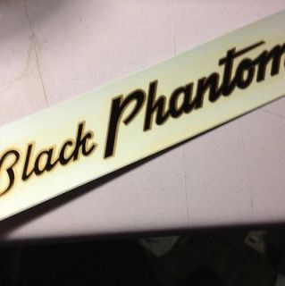 Black Phantom Chain Gaurd Decal Original Water Slide gold black
