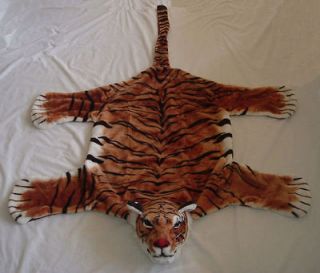 Newly listed BEAUTIFUL TIGER RUG soft faux carpet throw pillow wild
