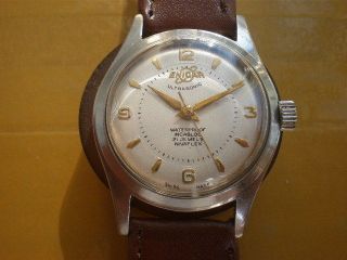 Vintage SWISS ENICAR ULTRASONIC 21 Jewels Manual Mens Watch,cal.1010