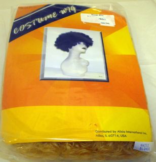 Costume Wig Gold Blonde Afro Shirley Temple Little Orphan Annie Adult