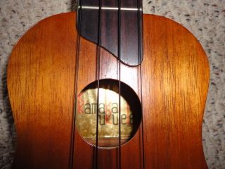 1970s gold label koa kamaka soprano ukulele hawaiian hawaii vintage