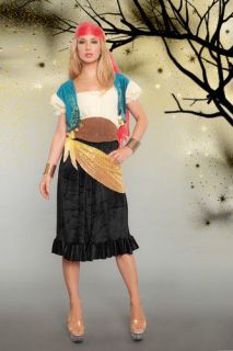 NEW STYLE GYPSY ESMERALDA WENCH PARTY FORTUNE TELLER ADULT COSTUME