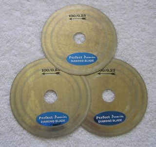 New 3 7/8 (100mm) Diamond Saw blade 3 per package 5/8