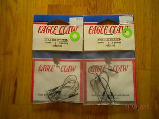 Eagle Claw size #1 weedless hooks