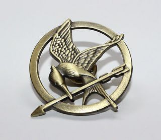 THE HUNGER GAMES   Mockingjay Bird Pin Badge   Bronze   BRAND NEW