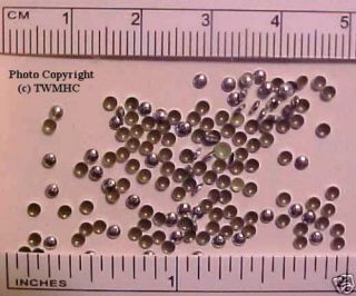 2mm ROUND NAILHEADS for Model Horse Tack   SILVER