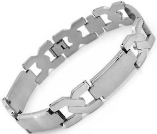 NIB Edforce Elegant Mens Stainless Steel 9 Bracelet