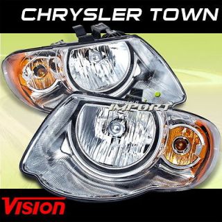 05 07 CHRYSLER TOWN COUNTRY VISION PAIR HEADLIGHTS SET (Fits 2005