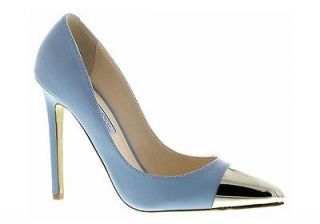 Tony Bianco Azzure Blue Adele Silver Tip Pump Heels Shoe Size 9 New In