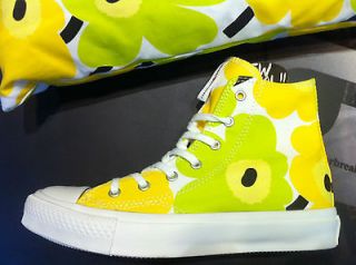 New Converse x Marimekko Chuck Taylor All Star Yellow HI Shoes US 5 8