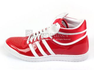 Adidas Top Ten Hi Sleek Bow W Red/White Originals Patent Trefoil 2012