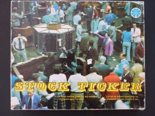 Vintage Stock Ticker Board Trading Game by Copp Clark   See Close Up