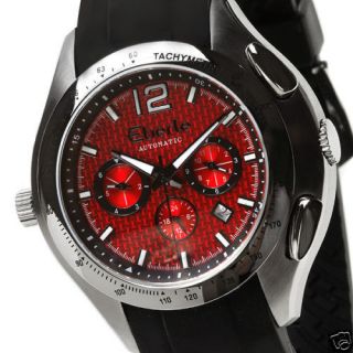 EBERLE TOWER MENS AUTOMATIC WATCH NEW FREE USA S H RED