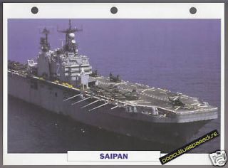 USS SAIPAN 1974 Landing Ship PICTURE DATA SPEC SHEET