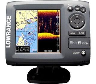 LOWRANCE Elite 5 DSI Fishfinder/Cha rtplotter GPS DEPTH FINDER