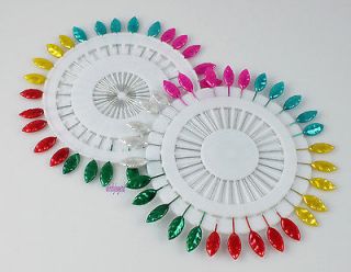 Newly listed Lot 120 Assorted Colors Faux Pearl Leaf Pins Dressmaking