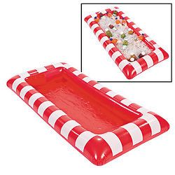 Inflatable Red & White Wedding FOOD BUFFET Birthday Party DRINK Cooler