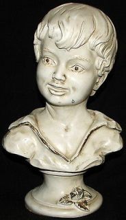 Vintage Universal Statuary Corp 1962 Chicago 22 #S7458 Boy Head Bust 9
