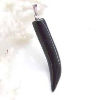 10pcs Stone HORN CLAW TOOTH PENDANT