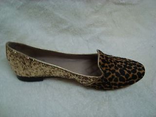 Vince Camuto Lilliana3 Spotted Brown/Gold Cheetah Flat New