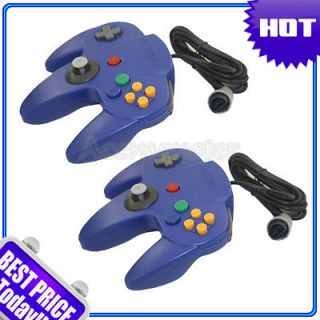 Lot 2 New Controller Game System for Super Nintendo 64 N64 Blue