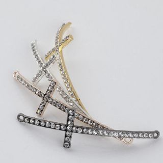 Wholesale Lots Cross Rhinestone Crystal Bracelet Connector Beads