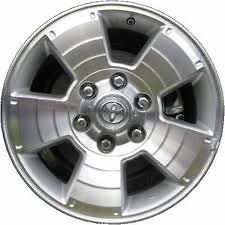 2003 2007 Toyota 4Runner 17x7.5 factory oem 5 spoke silver wheel rim
