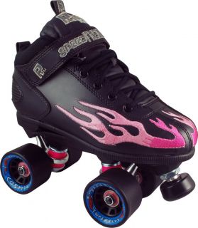 Rock Flame Rink Skates With Cosmic Super Fly Skate Wheels Sizes 1 10