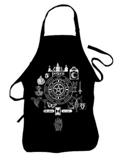 Kitchen Witch Potions Wheel of the Year Apron  Brew up a storm Wiccan