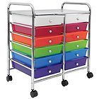 Organizer Rolling Work Storage Cart With 12 Drawers On Wheels New