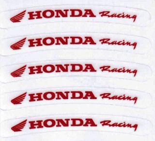 10x HONDA Rim Sticker Decal Racing motorcycle excel warp wheel g force