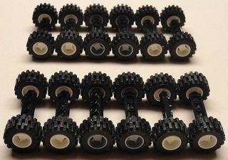 NEW* 60 pc Lego Wheels Vehicle Parts Car Truck Tires & Rim Sets LOT
