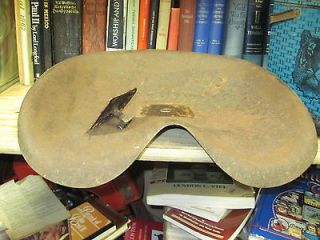 JMJ PRESSED steel farm implement OLD tractor seat 2 IRON MICHINE
