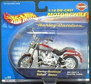 Hot Wheels 118 Scale Die Cast Harley Davidson Deuce Softail Classic