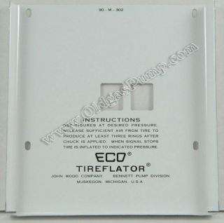 ECO 90 SERIES AIR METER 2 WHEEL FACE PLATE FREE S&H AM 102A
