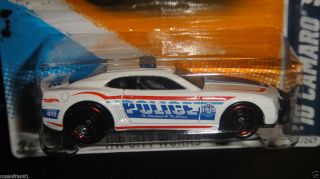 2012 Hot Wheels Police 10 CAMARO SS 2010 White HW City Works Rare HTF