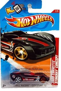 2012 Hot Wheels Thrill Racers   City Stunt #196 2009 Corvette Stingray