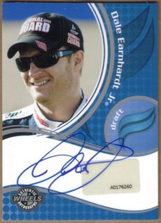 2010 Wheels Dale Earnhardt Jr Draft Authentic Autograph