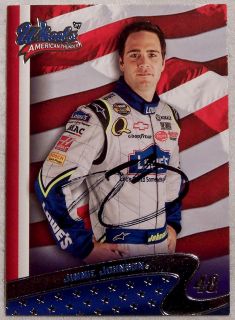 JIMMIE JOHNSON AUTOGRAPHED 2007 WHEELS AMERICAN THUNDER NASCAR CARD