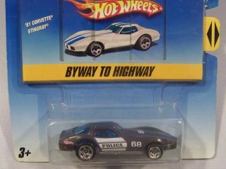Hot Wheels 2010 Color Shifters 81 Corvette Stingray Byway to Highway