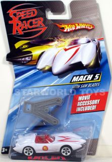 Hot Wheels Speed Racer 1 64 MACH 5 with Saw Blades with MOVIE