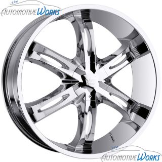 Hollywood 6 6x139 7 6x5 5 20mm Chrome Wheels Rims inch 24