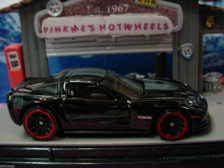 NEW 2012 Hot Wheels 12 CORVETTE Z06 black Chevy Vette Loose 23 New