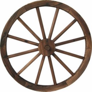 23 Decorative Rustic Wooden Wagon Wheel Western Ornament