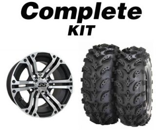 ITP SS212 14 Machined ATV Wheels Swamp Lite 28 Tires Can Am Renegade